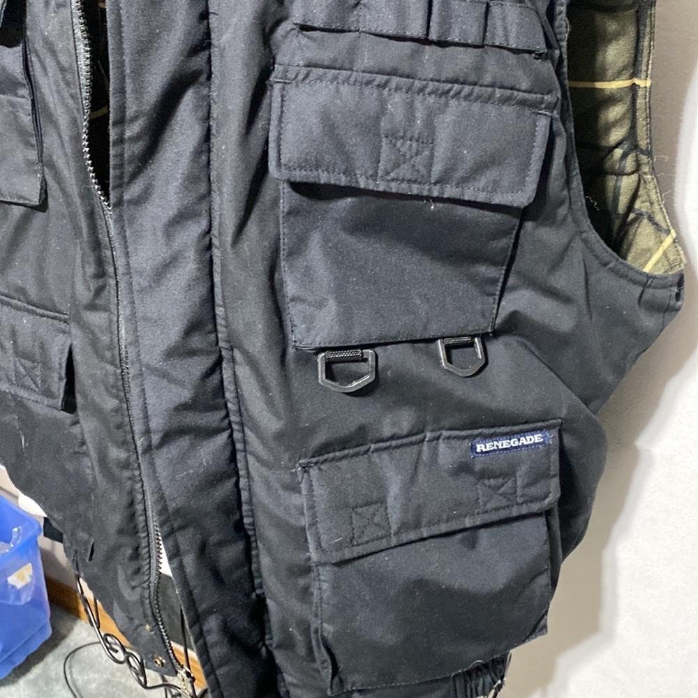 Renegade Full Zip Green Puffer Blanket Lined Vest Jacket - Picture 3 of 9